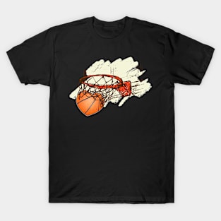 Basketball Heart Love Valentines Day Sport Player Coach Gift T-Shirt